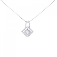K18WG ダイヤモンド ネックレス 0.50CT