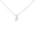 K18WG ダイヤモンド ネックレス 0.16CT