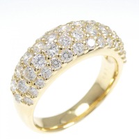 K18YG パヴェ ダイヤモンド リング 1.50CT