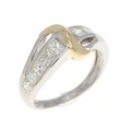 PT/K18YG ダイヤモンド リング 0.72CT
