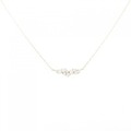 【リメイク】K18YG ダイヤモンド ネックレス 0.10CT