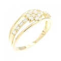 【リメイク】K18YG フラワー ダイヤモンド リング 0.30CT