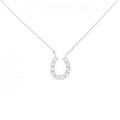 【リメイク】PT ホースシュー ダイヤモンド ネックレス 0.25CT