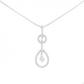 K18WG ダイヤモンド ネックレス 0.50CT