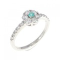 PT パライバトルマリン リング 0.04CT