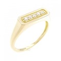 【リメイク】K18YG ダイヤモンド リング 0.10CT