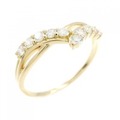 【リメイク】K18YG ダイヤモンド リング 0.25CT