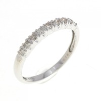 K14WG ダイヤモンド リング 0.20CT