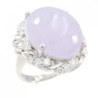 PT ラベンダーヒスイ リング 22.087CT