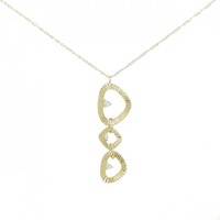 K18YG ダイヤモンド ネックレス 0.10CT