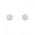 【新品】K18YG ダイヤモンド ピアス 0.512CT 0.509CT F SI2 Good