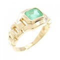 K18YG エメラルド リング 0.80CT