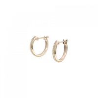 K18YG フープ ピアス