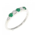 PT エメラルド リング 0.28CT
