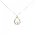 【リメイク】K18YG ダイヤモンド ネックレス 0.15CT