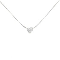 【リメイク】PT ダイヤモンド ネックレス 0.646CT F SI2 ハートシェイプ
