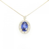 【リメイク】K18YG サファイヤ ネックレス 6.19CT スリランカ産