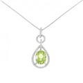 K18WG ペリドット ネックレス 1.92CT