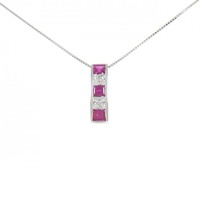 PT ルビー ネックレス 0.77CT