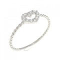 【リメイク】PT ハート ダイヤモンド リング 0.10CT