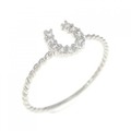【リメイク】PT ホースシュー ダイヤモンド リング 0.10CT