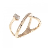 K18PG ダイヤモンド ピンキー リング 0.06CT