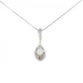 K18WG ダイヤモンド ネックレス 0.30CT