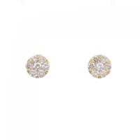 K18YG ダイヤモンド ピアス 1.20CT