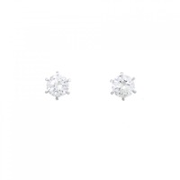 PT ダイヤモンド ピアス 0.400CT 0.433CT G VS1 VG