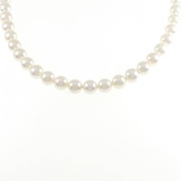 シルバークラスプ アコヤパール ネックレス 7.5-8.0mm