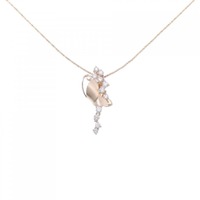 K18PG ダイヤモンド ネックレス 0.38CT
