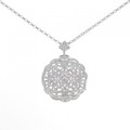 K18WG ダイヤモンド ネックレス 0.20CT