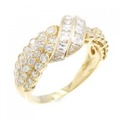 K18YG ダイヤモンド リング 1.60CT