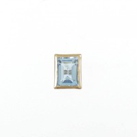 【リメイク】K18YG アクアマリン ピアス 1.30CT 片耳