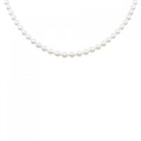 シルバークラスプ アコヤパール ネックレス 4-4.5mm