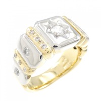 K18YG/PT ダイヤモンド リング 0.52CT