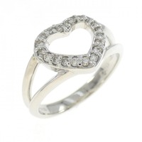 PT ハート ダイヤモンド リング 0.20CT