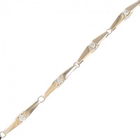 K18PG ダイヤモンド ブレスレット 0.90CT