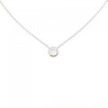 K18WG ソリティア ダイヤモンド ネックレス 0.22CT