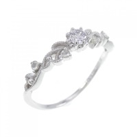 K18WG ダイヤモンド リング 0.10CT