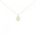 K18YG ダイヤモンド ネックレス 0.15CT