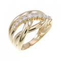 K18YG ダイヤモンド リング 0.30CT