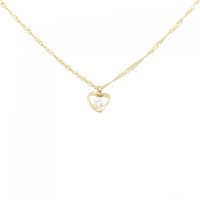 K18YG ハート ダイヤモンド ネックレス 0.06CT