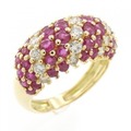 K18YG ルビー リング 2.28CT