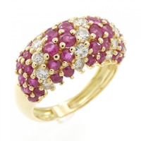 K18YG ルビー リング 2.28CT