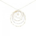 K18スリーカラー ダイヤモンド ネックレス 0.20CT
