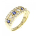 K18YG サファイヤ リング 0.31CT