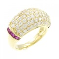 K18YG ルビー リング