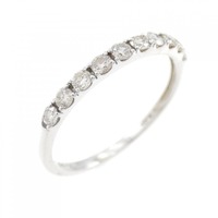 PT ハーフエタニティ ダイヤモンド リング 0.20CT