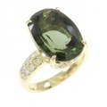 K18YG トルマリン リング 10.03CT